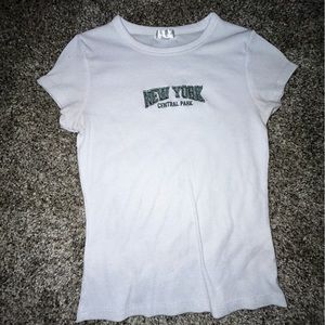 Orange Kiss white t-shirt